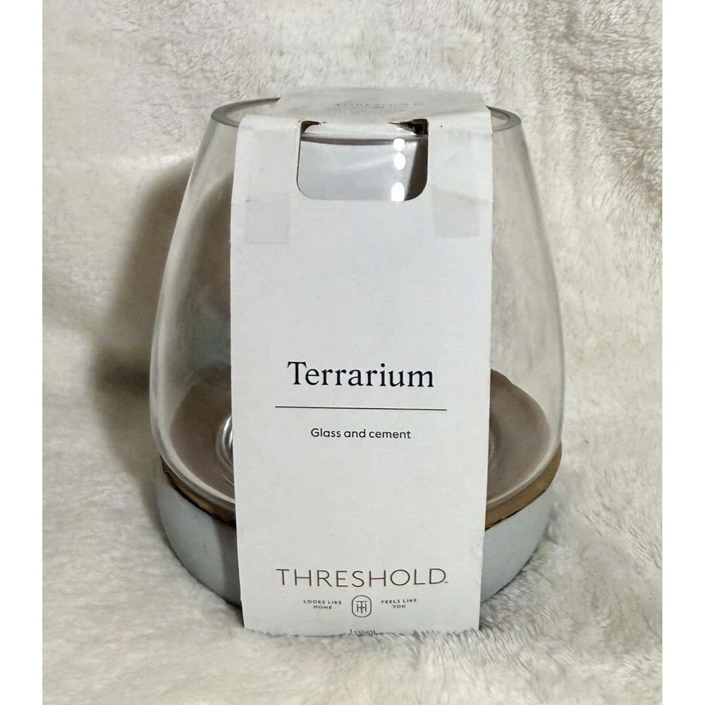Threshold Glass & Cement Terrarium 6x6